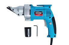 Wild Edge Electric Metal Shear, 14 Gauge 5.0 Amp Variable Speed Swivel Head Heavy Duty Sheet Metal Cutter