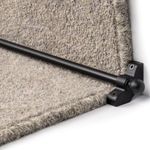 FloorPro Stair Rods - 35.4" (89cm) Width - Easy to Fit - Hollow Stair Carpet Runner Bars Affordable Cheap and New (Black)