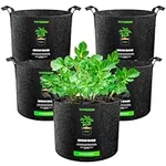VIVOSUN 5-Pack 5 Gallon Grow Bags H