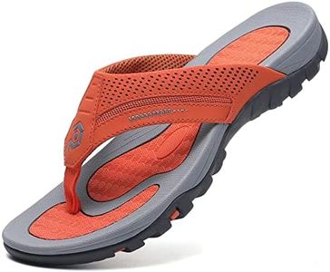 Pulltop Flip Flops for Men, Mens Thong Sandals Waterproof Shower Sandals Summer Outdoor Slippers Non Slip Beach Sandals for Men