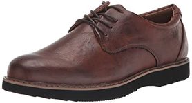 Deer Stags Men's Walkmaster Plain Toe Oxford 1, Brown, 8