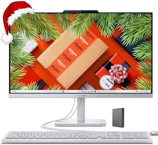 Lenovo IdeaCentre Everyday Tasks 24" Full HD All-in-One Desktop Computer • Lifetime Office 365 for The Web • Intel 4-Cores • 512GB External and 256GB SSD • 8GB RAM • Wired Keyboard and Mouse • Win11