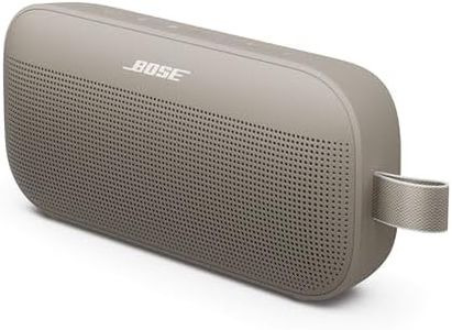 Bose SoundLink Flex Portable Bluetooth Speaker (2nd Gen), Portable Outdoor Speaker with Hi-Fi Audio, Up to 12 Hours Battery Life, Waterproof and Dustproof, Sandstone