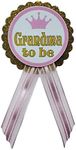 Grandma to be Pin Princess Baby Shower Pin Grandma to wear at Baby Shower, Pink & Gold, It's a Girl, Baby Sprinkle