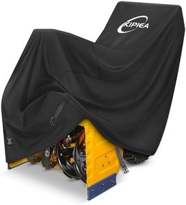 Kipiea Snow Blower Cover Waterproof Outdoor – 600D Heavy-Duty Snow Thrower Cover with Windproof Buckles and Drawstrings, Universal Fit for Most 20-28 Inch Snow Blowers