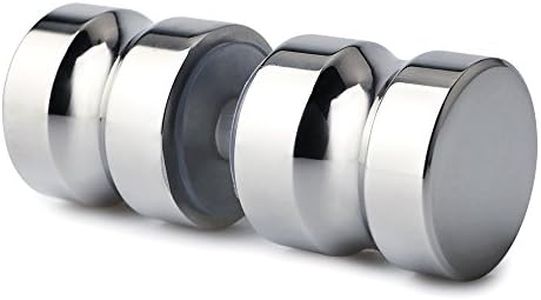 Alise Sliding Shower Door Knob Bathroom Door Handle Pull Round Back-to-Back,L5000 Solid SUS304 Stainless Steel Polished Chrome