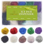 XFISHMAN Fly-Tying-Ice-Dubbing-Dispenser -Box-Top-Ten-Colors-Fly-Tying- Materials-Supplies-Equipment