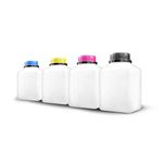 Mehrwegtoner 4x Kraft Office Supplies refill toner powder + chips compatible for Ricoh SP C 250 sf e SFw dn füllt