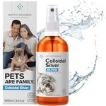 Colloidal Silver Antiseptic Spray All-in-1 Treatment: Dogs & Cats ● Skin Issues Relief (Itchy, Allergy, hotspot, Yeast, Dry) ● 100% Natural Antibiotic ● Fights Infection (Ear, Eye) ● Pets Wound Care