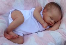 TERABITHIA Weighted Baby Lifelike Reborn Doll - 19Inches Painted Hair Sleeping Newborn Realistic Baby Dolls That Look Real and Feel Real