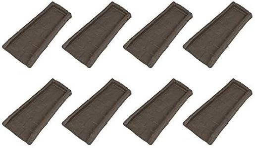 Suncast Outdoor Decorative Rain Gutter Downspout Splash Block, Java (8 Pack)