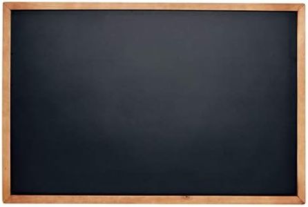 Wood Framed Magnetic Chalkboard Sign (60 x 45 cm) with Non-Porous Steel Surface for Chalk and Chalk Pens