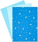 Sparkle and Bash Moon and Stars Gift Wrap Tissue Paper for Bags, 3 Blue Colors (20x26 in, 60 Sheets)