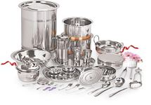Neelam Stainless Steel Dinner Set PRM 101 Pieces Set, Ideal Gifting Dinner Set, Ideal for Special Occasions Like Anniversary, Wedding, Housewarming Party, Silver