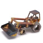 Front Loader Collectible Handmade Metal Art Figurine, Desk Accessories, Trophy, Boss Gift, Home Office Décor, Construction Worker Gift