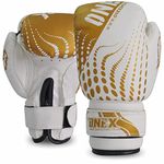 ONEX Boxing Gloves, Sparring Muay Thai Kickboxing Pro Heavy Training, Maya Hide Leather, Ventilated Palm, Long Wrist Support, Punching Bag Pads Workout, MMA Gym Fitness, Men Women 6oz