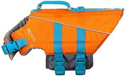 RC Pet Products Tidal Life Vest, Adjustable Dog Life Jacket, Orange/Teal, Medium