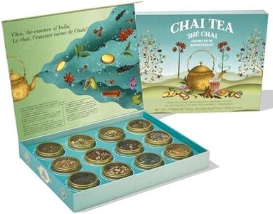 VAHDAM, Chai Tea Gift Set for Mom | Mother’s Day Gift (12 varieties) Chai Loose Leaf Tea in Tin Caddy Gift Box | Exotic Chai Tea Blends | Gluten Free, Non GMO | Gifts for Men and Women