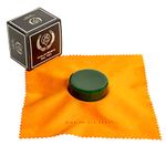 MI&VI Premium Jade Green Rosin for Violin, Viola, Cello Bows | Super Sensitive | Velvet Polish Cloth | Round Resin - By MIVI Music (Green)