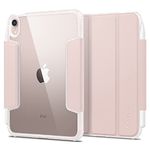 Spigen Ultra Hybrid Pro Designed for 8.3 inch iPad Mini 7 Case A17 Pro (2024), iPad Mini 7th/6th Generation Case (2024/2021) w/Clear Transparent Back and Pencil Holder - Rose Gold