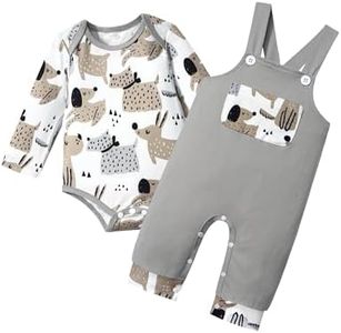 BAVADER Baby Boy Clothes 0-3 Months Baby Boy Clothes Long Sleeve Animal Romper Baby Boy Outfits 0-3 Months Overalls Jumpsuit Baby Clothes Boy Fall