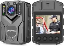 SYDYAM 1440P HD Body Camera With Audio and Video Wearable, Police Body Cam With Night Vision, 3000mAh Battery, 2K Camcorder Video Camera For Cycling Hiking Vlog Meeting Security Daily Patrol (No Card)