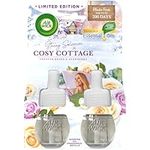 Air Wick Cosy Cottage Frosted Roses & Snowberry|Electrical Plug-in Twin Refill |2 x 19ml |Pack of 1 |Infused with Natural Essential Oils