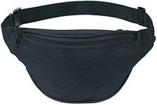 Fanny pack, BuyAgain Unisex 2 Zipper Quick Release Buckle Travel Sport Running Waist Fanny Pack