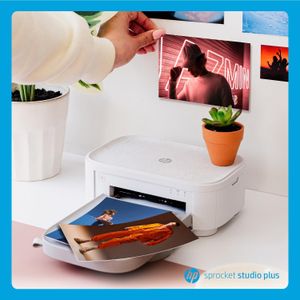 HP Sprocket Studio Plus WiFi Photo Printer – Portable Instant Prints