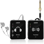 LEKATO MS-1 Wireless in-Ear Monitor System 2.4G Stereo IEM System with Transmitter Beltpack Receiver Automatic Pairing, for Studio, Band Rehearsal, Live Performance