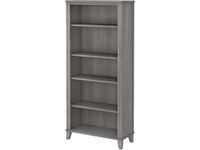 Bush Furniture Somerset Tall 5 Shelf Bookcase, Platinum Gray