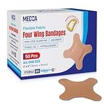 Flexible Knuckle Fabric Bandages - 50 Count Box of Flex Fabric Adhesive Bandages Knuckle Bandages for Finger Care and to Protect Wounds