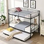 Oudiec Twin Over Twin Metal Bunk Be