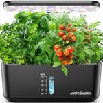 10 Pods Indoor Garden Hydroponic Growing System: Plant Germination Kit Aeroponic Vegetable Growth Lamp Countertop with LED Grow Light - Hydrophonic Planter Grower Harvest Veggie Lettuce