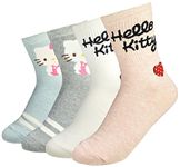 JJMax Women's Hello Kitty Collection Cute Cotton Blend Socks Set