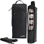 Athletico Golf Cooler Bag - Soft Sided Insulated Cooler Holds a 6 Pack of Cans or Two Wine Bottles (Black)