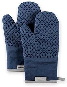 KitchenAid Asteroid Oven Mitt Set, 7"x12.5", Blue Willow, 2 Piece