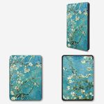 Case for kindle Case For Kindle 2016 8Th Generation (Model: Sy69Jl) Pu Case For Kindle 8Th Smart Sleep/Wake Kindle Cover-Van Gogh Almond Blossom