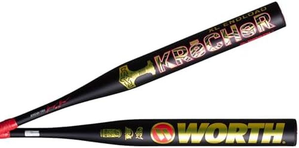 Worth | Jeremy Fry Signature Krecher XL Slowpitch Softball Bat | USSSA Softball | WSU6KJF1L | XL Endload | 1 Pc. Composite | 12.75" Barrel | 26 oz