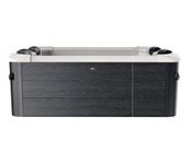 MSpa Aero PLUS Carbon Grey 6 Person Portable Modular Hot Tub, WiFi Controlled 13A Plug & Play 2026 Model, LED Lighting, UVC+,Thermal Interlayer, Heats to 40°C, 120 Air Jets, All Year Use-DIY Setup