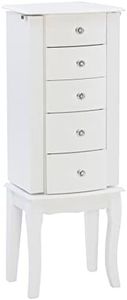 Powell Furniture Jewelry Armoire, White