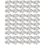 uxcell uxcell100pcs M6 x 12mm Aluminum Half Round Head Solid Rivet Fastener Silver Tone