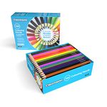 Classmaster Colouring Pencils For Adults & Kids, Coloured Pencils, Long-Lasting Colouring Pencils For Children, Softer Leads For Perfect Colour Laydown, Pre-Sharpened - 144PK