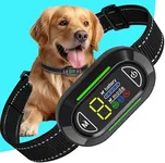 CANDYDOG Dog Bark Collar, Bark Collar for Large & Medium Dogs - IP67 Waterproof & Rechargeable Barking Collar with 4 Modes: Beep, Vibration, Electric Shock, 5 Sensitivity Levels