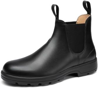Rihero Chelsea Boots Men Slip On Comfortable Dress Black Boots Size 11