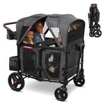 Radio Flyer Voya XT Quad Stroller Wagon, 4 Seater Wagon Stroller for Kids, Baby Stroller Wagon, Quad Stroller