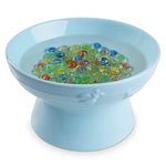 Navaris Bee Watering Station - Ceramic Bowl for Feeding and Watering Bees, Butterflies, Small Insects - Decorative Water Station for Gardens