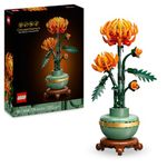 LEGO Botanicals Chrysanthemum - Artificial Flower Building Set - Creative Model Kit for Adults to Build - Faux Plant Gift for Women and Men - DIY Home Office Decor - 10368