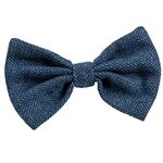 House of Paws Tweed Bow Tie Navy One Size - Fits all Dogs