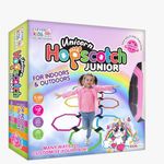 Ratna's Unicorn Hopscotch Junior Ring Game with Connectors & Spinner for Indoor & Outdoor Play Games for Kids